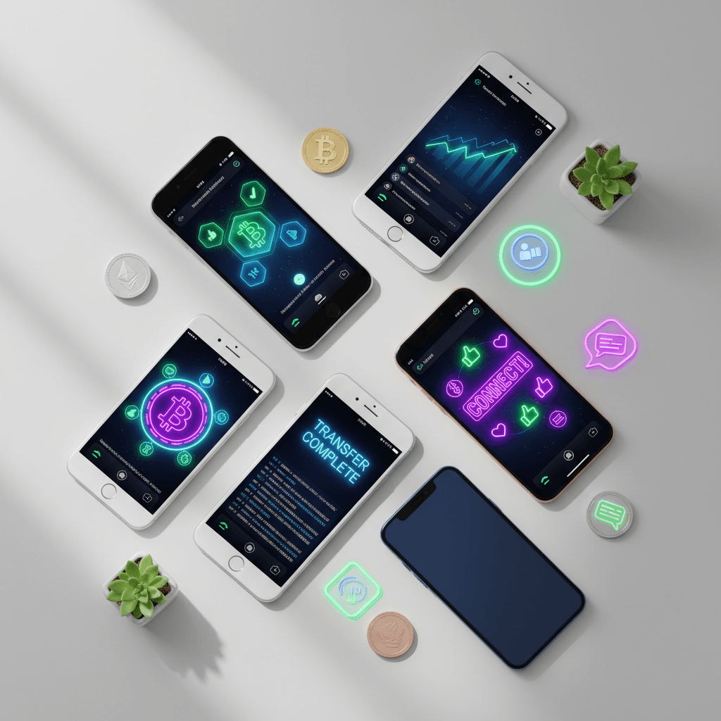 Interfaccia di pagamenti digitali in criptovaluta